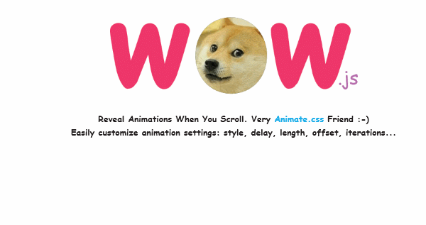  Reveal Animations When Scrolling â€” WOW.js