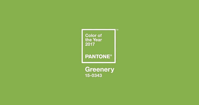  Greenery pantone Color of the Year 2017