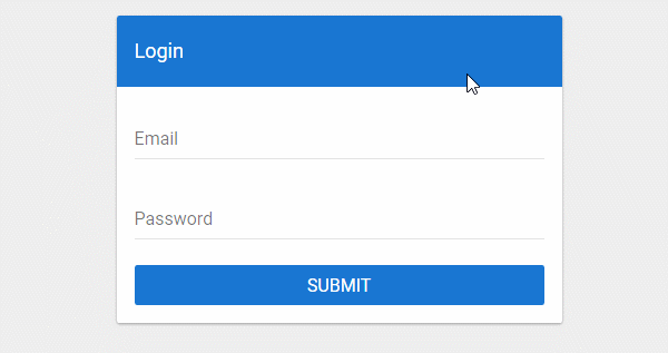  Material Design Web Form