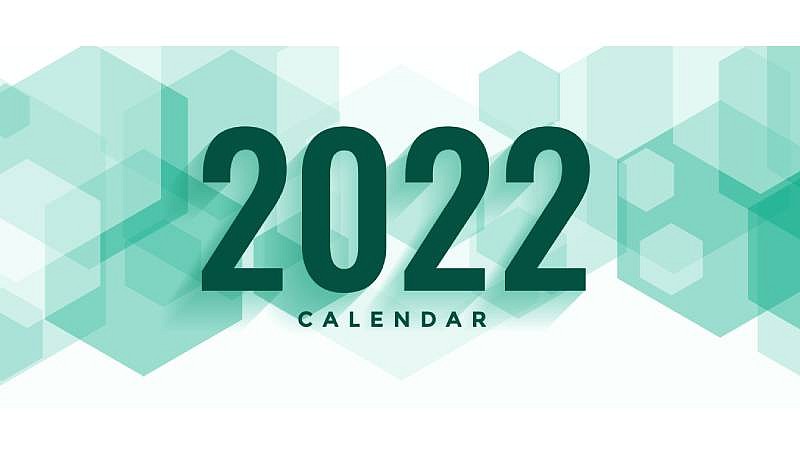  Calendar 2022 Free Vector