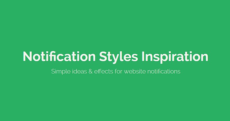  Website notifications Inspiration by Codrops