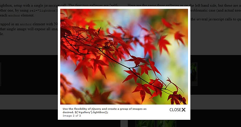  jQuery LightBox Plugin