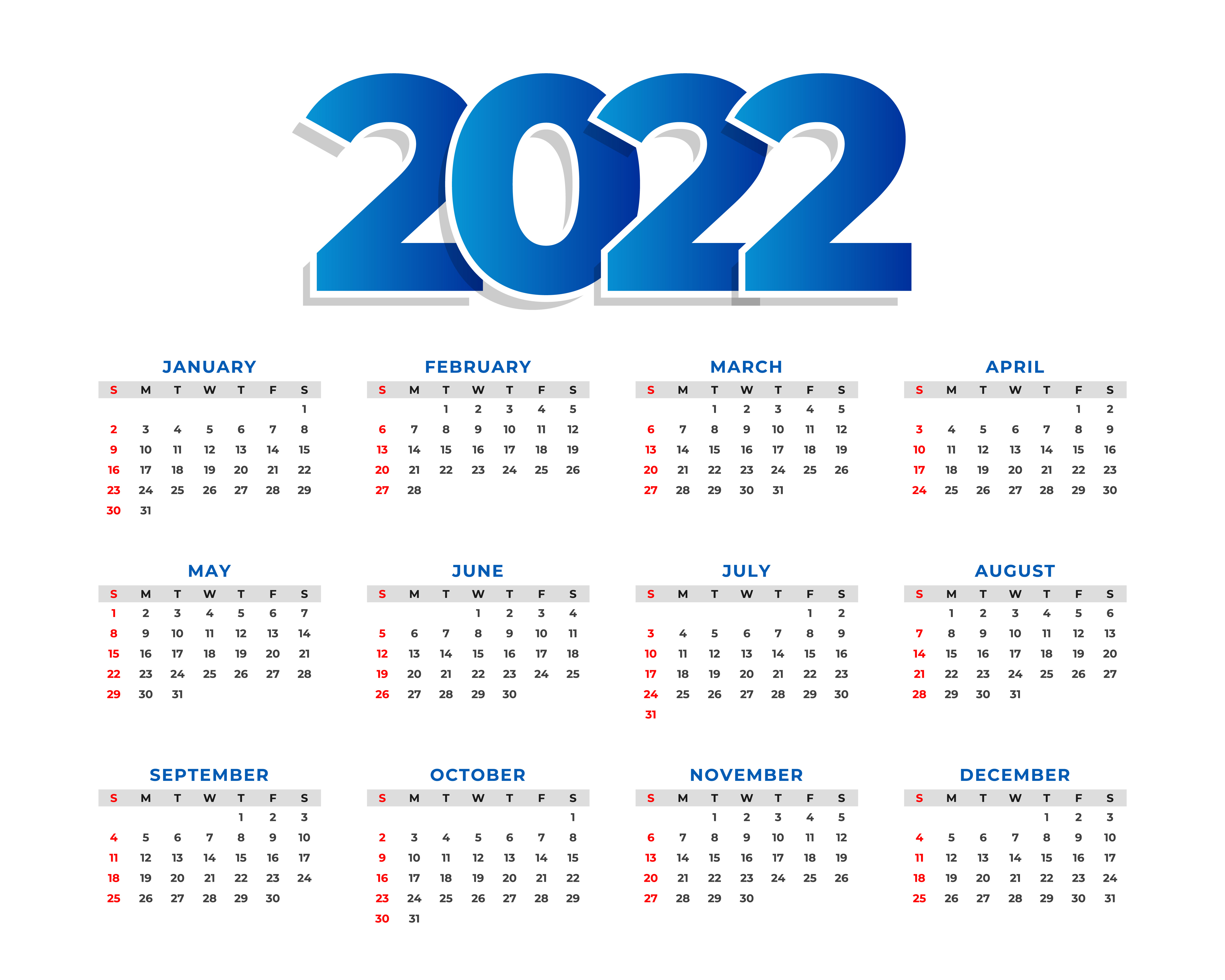 free calendar 2022 eps
